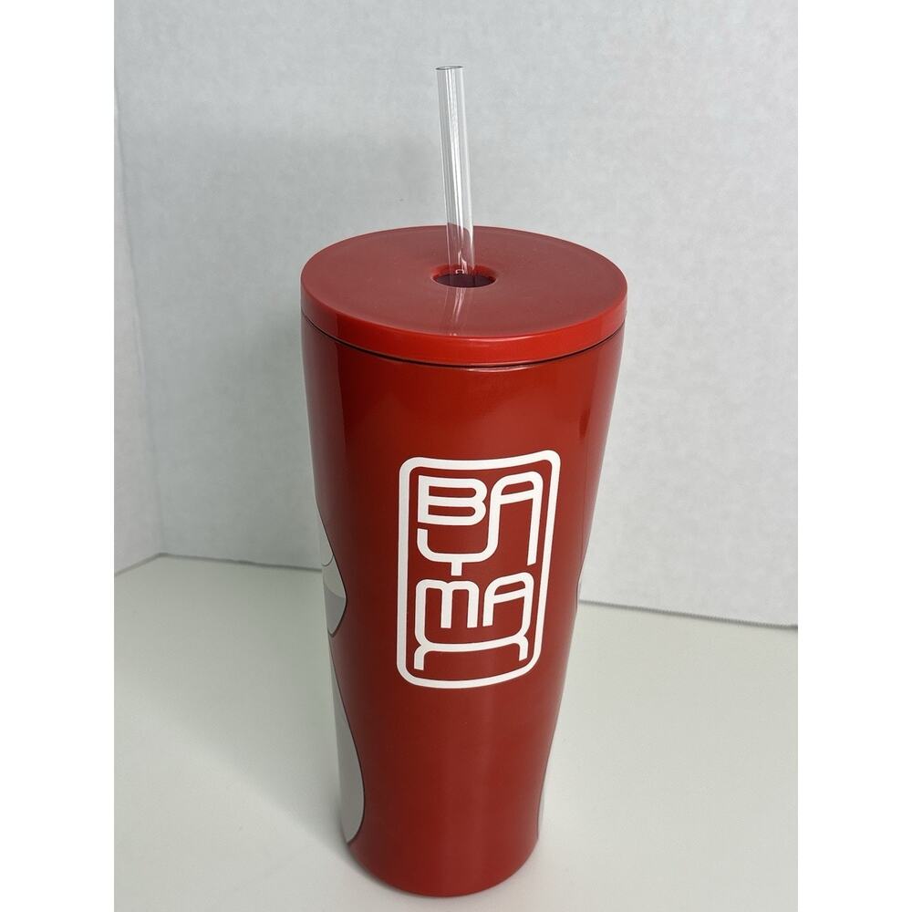 Disney Parks Baymax Big Hero 6 Tumbler 22oz Cup Straw Heart Red White - Picture 4 of 5